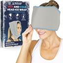 Arctic Flex Migraine hodepine Relief Ice Head Wrap - Hodeheads Ice Pack Cap - Fleksibel kald og varm Gel Hat Eye Mask for skader til hals, skulder tensjon smerte - fryse, varmeterapi - Kid, menn, kvinner