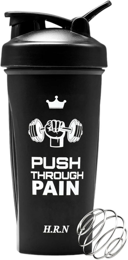 H.R.N 28 OZ Protein Shaker Flaske For Protein Blander Med Wire Whisk,Shaker Flaske For Før & Post Trening, Shaker kopp For Trening