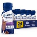 Sikre høy protein ernæringsskade med 16 g protein, klar til drink måltid erstatning rister, lav fett, melk sjokolade, 8 fl oz, 24count