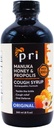 P.R.I Naturlig tørr Cough Syrup med Manuka Honning, Propolis, Te Treolje og vitamin C - Sore Throat & Immune Support, Original Flavor, 8oz