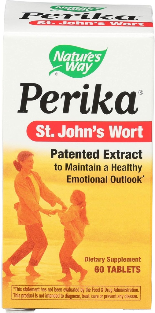 Naturens måte Perika St. Johns Wort, 60 tabletter, pakke med 2