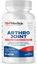 Arthro Joint Glukosamine MSM + Hyaluronsyre Tablett, støtter sunn felles struktur, funksjon & komfort, ikke-GMO, Glutenfri, soya fri, 60 tall (pakke av 1)