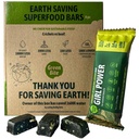 Jente Power Protein Bars Lav kalorie høy protein, Måltid erstatning barer for beste figur, Vegansk Protein Snacks, Jern-Rich Protein Bars, Ingen sukker, Chicory Spirulina Lemon Flavor, Pakke med 8 - Grønn Bite