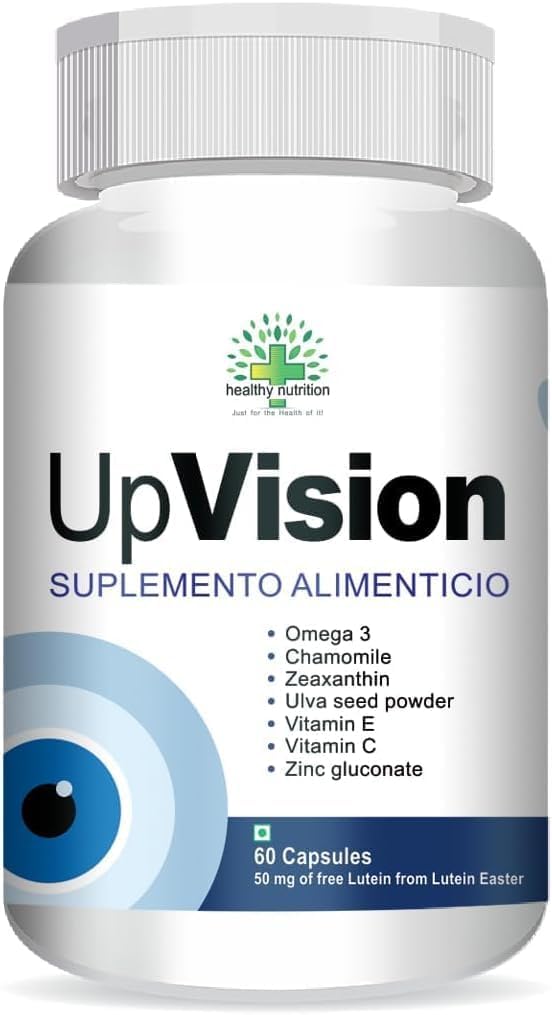 Generisk Oppsyn Eye Care Supplemnt for Eye Health with Omega-3, Vitamin E, VIT A, VIT C, Lutein, Zeaxanthin, VIT B2 Vegetarian 60 Kapsler-pakke med 1