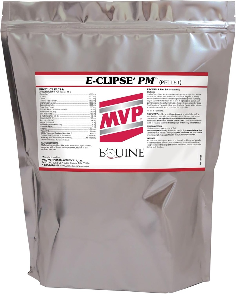 E-Clipse PM (12 lb) nevrologisk helse/immun støtte for hester