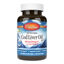 Carlson - Cod Liver Oil Minis, 280 mg Omega-3s + vitaminer A & D3, hjerte støtte og kognitiv funksjon, visjon helse, 250 mini myke geler