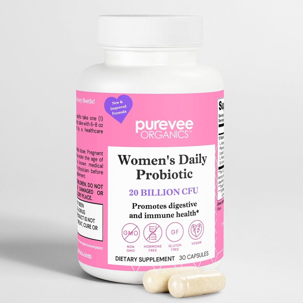 Vaginal probiotika for kvinner, 13 essensielle probiotiske strimler, Vaginal + pH-balanse for kvinner piller og urinveistrakt helse, 30 Caps
