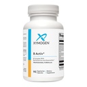 XYMOGEN B aktiv vitamin B-kompleks med benfotiamin, metylfolat, biotin, vitamin B6 & B12 (Metylkobalamin b12) - Energitilskudd for Adrenal & Mood Support (90 kapsler)