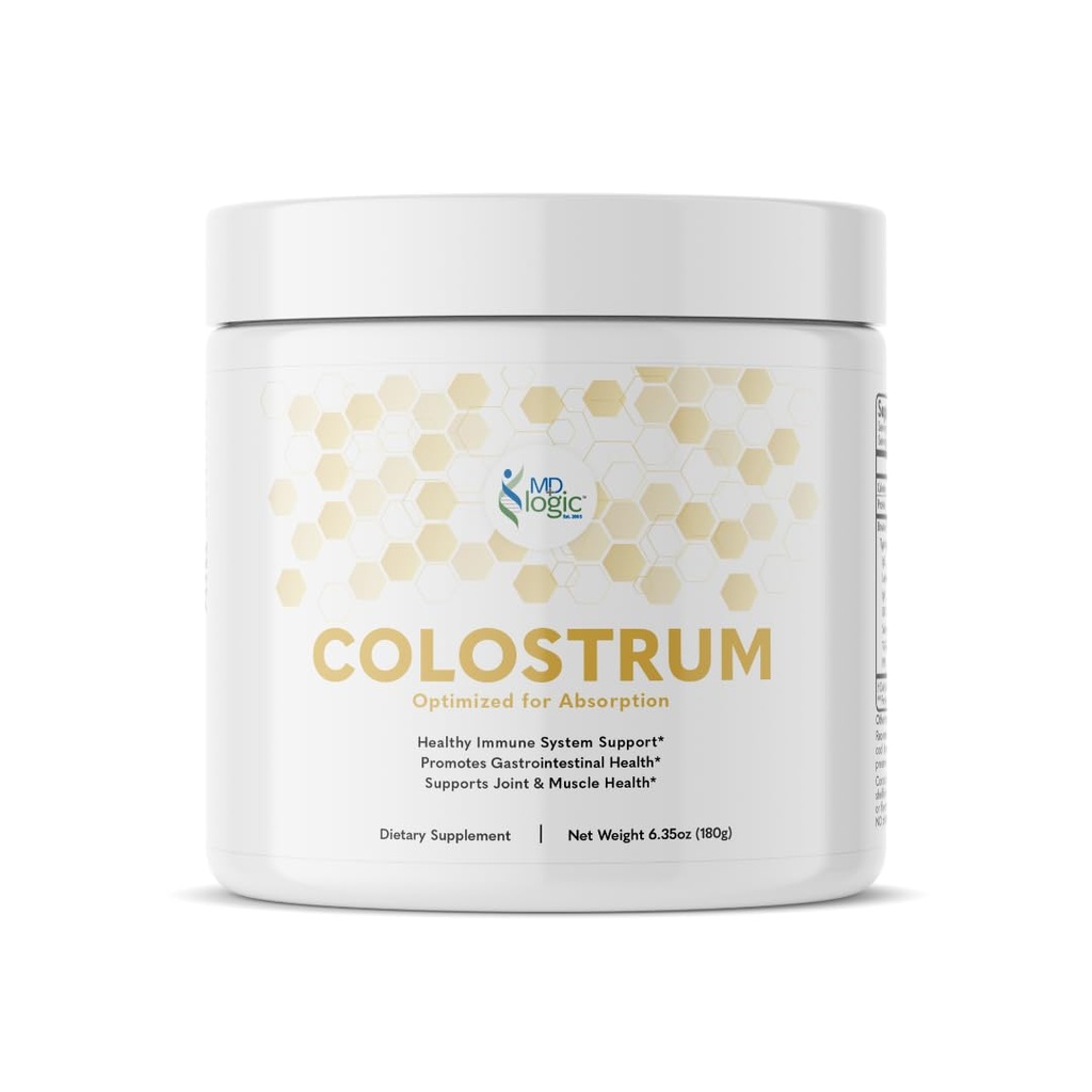 Colossum by MD Logic Health® for immun-, Gut-, felles- og muskelhelsestøtte - Ren, Potent, Lav Molekylær Bioactive Colossum - 180g - 60 Serveringer - Laget i New York