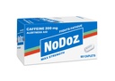 NoDoz 200mg koffein piller maksimal styrke, 60 kapler totalt