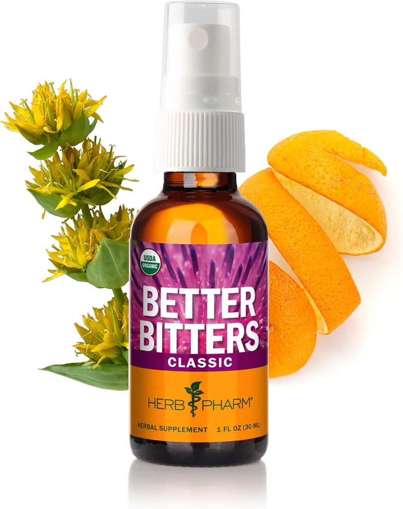 Herb Pharm Bedre biters Certified Organic Digestive Bitters, Absinthium, 1 Ounce