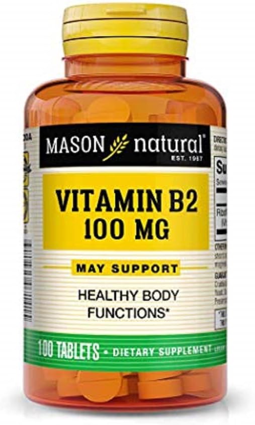 Mason Vitaminer Mason Naturlig B2 100 mg tabletter, 100 greve