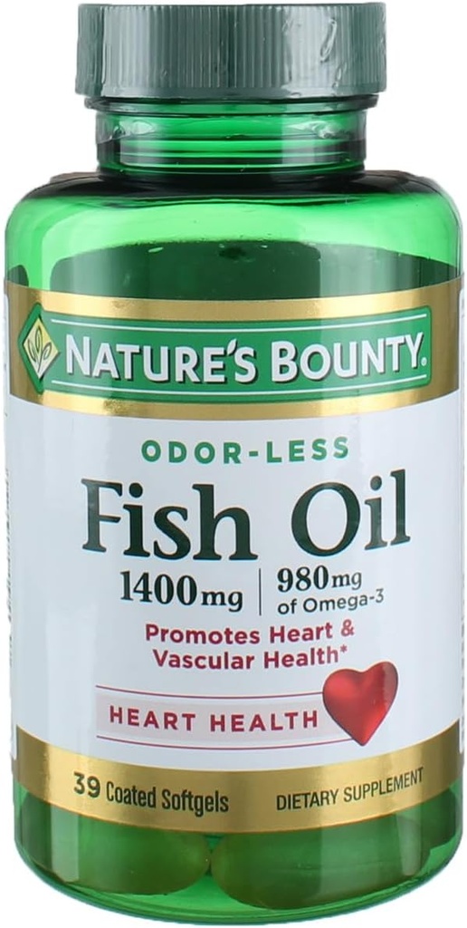 Naturens Bounty fiskeolje, 39 greve (Pack of 4)