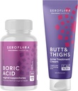 Boric Acid Vaginal Suppositories Odor Control - Butt & Thiaks Acne Cream Clearing for Pimples - Bundle