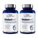 1MD Nutrition CholestMD med Olive Leaf Extract, Bergavit, Niacin, hvitløk | 120 kapsler (2-Pack)