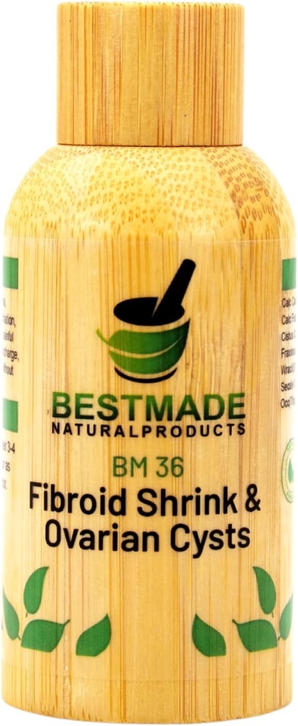 Fibroid Krymp & Ovarian Cysts BM36 - Hjelper Krympe Fibroids og Ovarian Cysts, Balance Estrogen Nivåer og Forebygging Revokst, Støtte for Menstruell Smerte og Smertefull Intercourse, 30 ml Drops