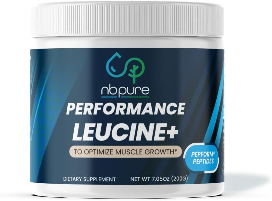 nbbure Performance Leucine +: PepFormTM Leucine Peptider – essensiell post-Workout Aminosyre for muskelbygging og gjenoppretting + Redusere muskelavfall