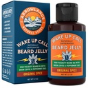 Vekk opp Call Beard Jelly - Koffein Beard Growth Oil med Jomfru Grønn Kaffeolje & Peppermynte, Naturlig Tikkener og Moisturizer (3,1oz, Original Spice)
