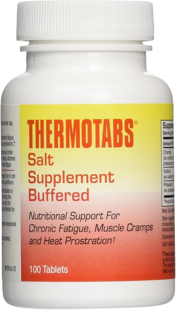 THERMOTABS Salt Supplement Buffered Tabletter, 100 greve (Pack of 3)