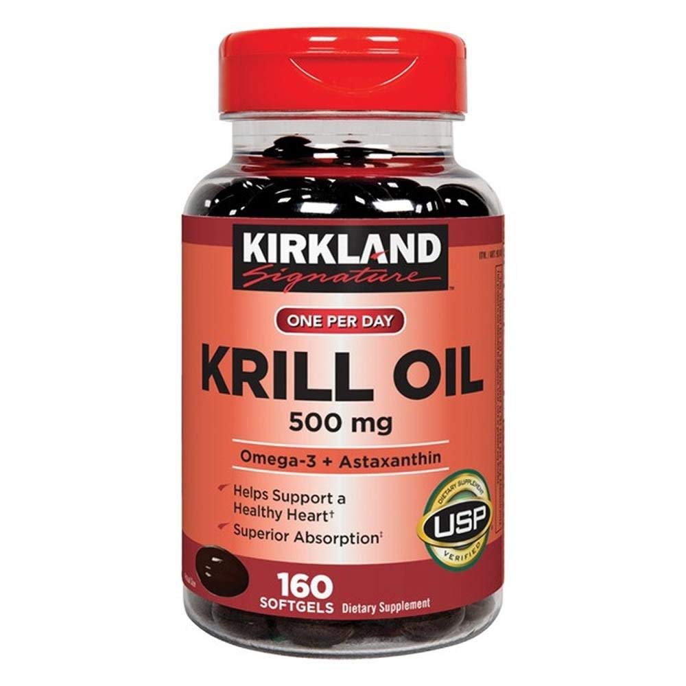 Kirkland Signatur Krill Oil 500 mg., 160 Softgels
