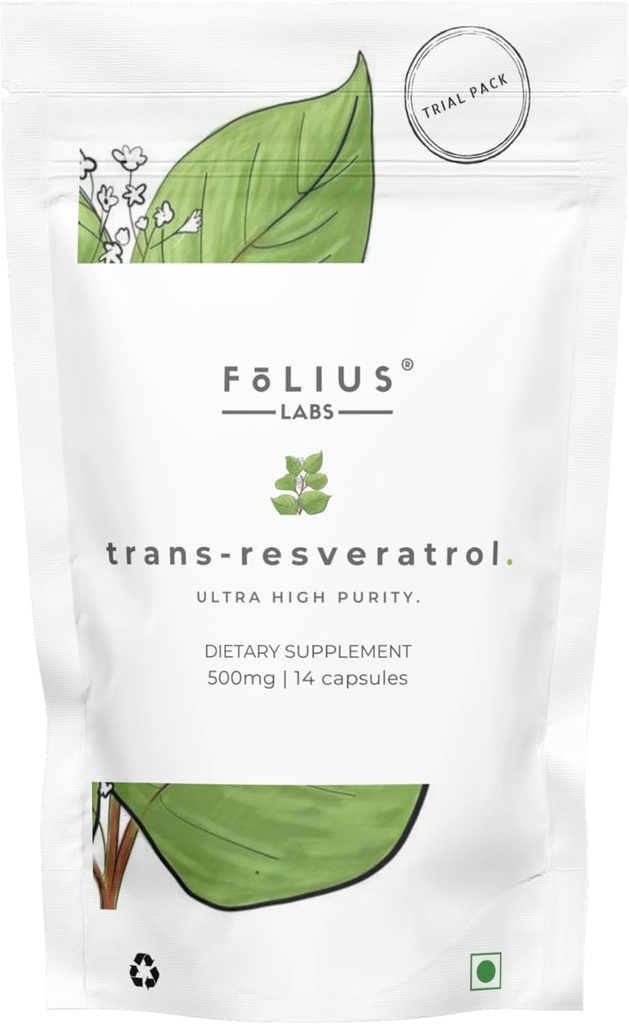 Ultra høy renhet Resveratrol Kapsler - 99% Trans-Resveratrol - japanske Knotweed ekstrakt - støtte immunitet, støtte sunn aldring - (1 uke prøvepakke)