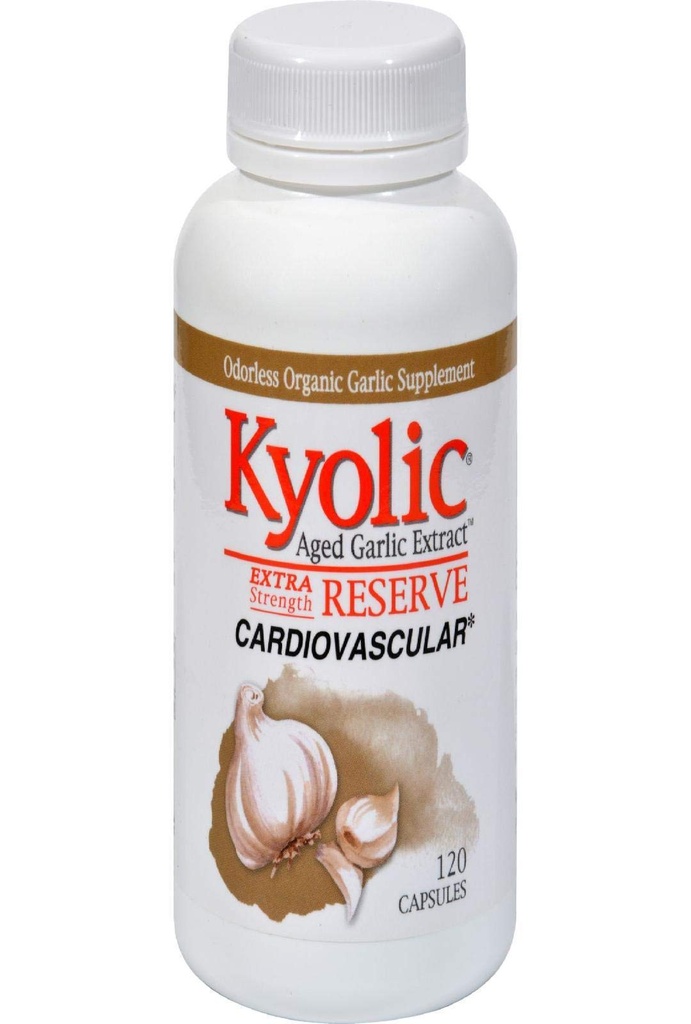 Kyolic Reserve Alders hvitløk ekstrakt 600 Milligrams 120 kapsler