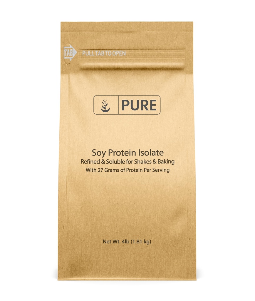 PURE ORIGINALE INGREDIENTS Sojaproteinisolat (4 lb) Alltid ren, ingen fyllstoffer eller tilsetningsmidler