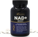 Aldersløse NAD + Kosttilskudd for kvinner og menn | 300mg Nikotinamid Riboside Klorid | Diett Supplement for anti-aldring | støtter energi, fokus, utholdenhet, fettmetabolisme og kognitiv funksjon – 90 kapsler