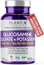 Glukosaminsulfat med kalium | Sterk felles støtte Supplement | Støtter Cartilage og Connective Vessues | Aids Knee og Bone struktur | 120 tabletter