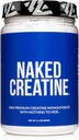 NAKED ren mikronisert kreatinmonohydratpulver - uflavorert, 500g, 1,1lb bulk - Vegan, ikke-GMO, Glutenfri, Soya-fri, Ingen fyllstoffer, støtter muskelvekst og styrke - 100 Services