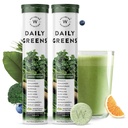 WELLBEING NUTRITION Daily Greens, Helfood Multivitamin med vitamin C, sink, B6, B12 for immunisme og detox med 39+ organisk sertifisert plante supermat og antioksidanter(15Tabs x 2) (63 g (pakke med 2))