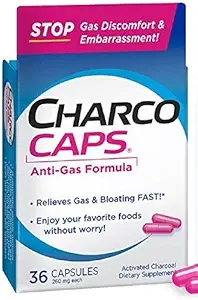 Aktivert Charcoal 260 mg Kapsler 36 CP - Kjøp pakker og SAVE (pakke på 2)