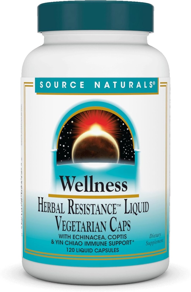 Kilde Naturals Wellness Herbal Resistance - Echinacea, Coptis & Yin Chiao Immune Support* - 120 Kapsler
