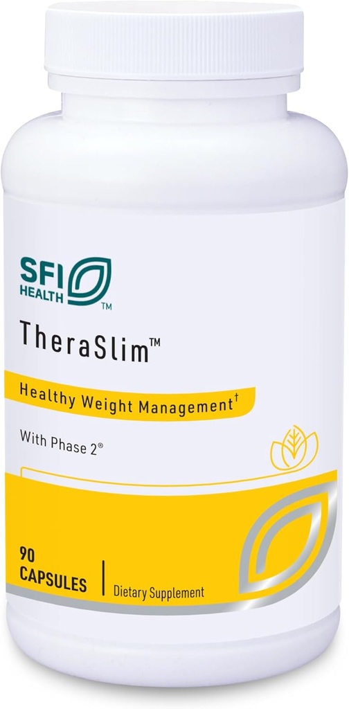 Klaire Labs SFI Health Theraslim - Fase 2 Carb Controller Formula med hvit Bean ekstrakt for å blokkere Starches og karbohydrater (90 kapsler)