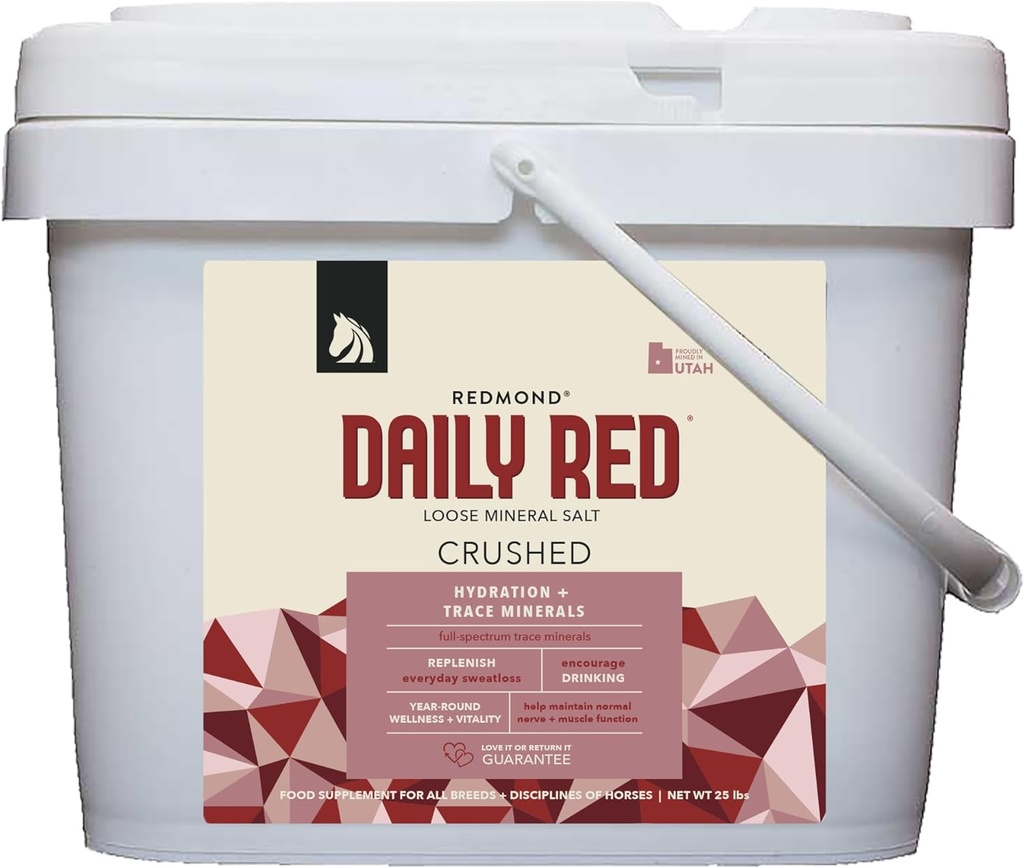 REDMOND Rock Crushed Loose Mineral Salt Electrolyte Supplement for hester (25 LBS)