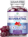 Sukkerfri Resveratrol Gummier - Potent Anti-Aging Antioksidant - Resveratrol Supplement for å støtte Digestiv & Immune Helse - Naturlig urt for cellevekst og reparasjon - lett Chewable NMN Alternativ