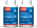 Jarrow Formler Krill Olje - 60 Softgels - Fosfolipid Omega-3 Kompleks med Astaxanthin - Kan støtte Lipid Management, Brain Funktion & Metabolisme - 30 Services