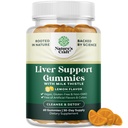 Rensing Herbal Liver Detox Gummies Liver Support Melk Thistle Gummies med Artichoke Ekstrakt Turmeric Curcumin og L-Carnitin - Vegan og ikke-GMO - Søt sitron (30 serveringer)
