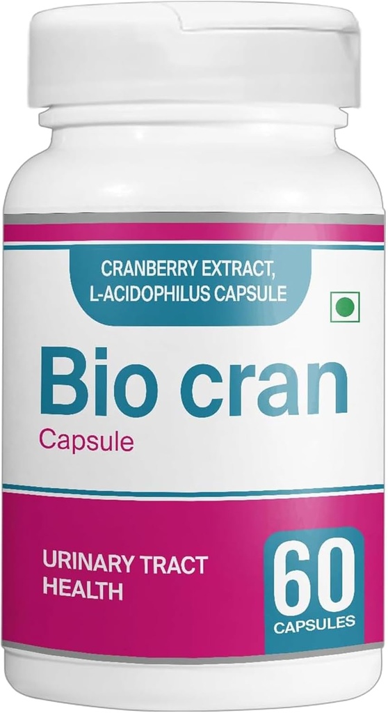 Cranberry Capsules (60 greve) - Urinal Tract Helse Supplement w / Cranberry Extract, L-Acidofilus, og mer - Cranberry piller for kvinner og menn - Vegetarisk Cranberry Tabletter for immunitet
