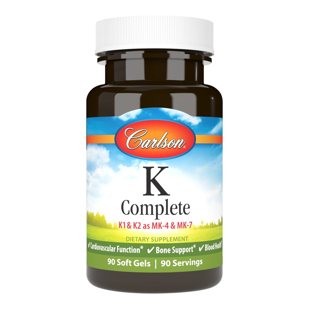 Carlson Labs K Komplett Softgels, 90 greve