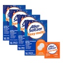 Alka-Seltzer Fizzy Melt, Oppløse på Tunge, Ingen vann nødvendig, On-The-Go Dietary Supplement Antacid Tabletter, for relief av anledninger Heartburn og syreødem*, Orange Flavor, 64 greve