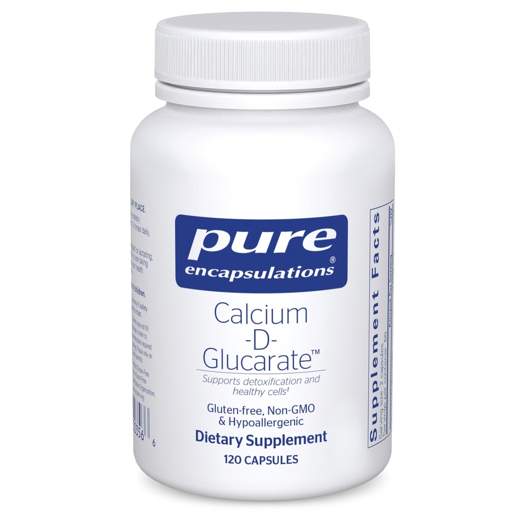 Rene innkapslinger kalsium-D-Glucarate | Supplement til støtte Cellular Helse i leveren, lunger, bryst og kolon* 120 kapsler