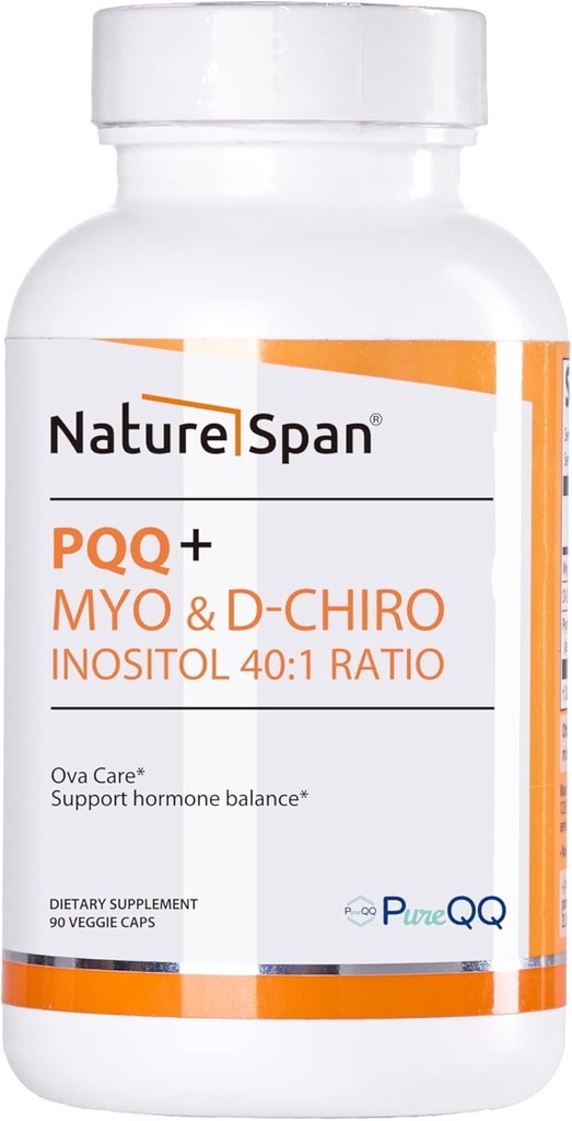 Premium Inositol,PQQ + Inositol & Chiral Inositol 40:1 Forhold,90 Caps