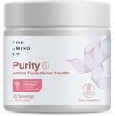 Amino CO. Renhet - Liver Support Supplement med essensielle Aminosyrer for lever Detox Cleanse - Økt lever helse for optimal lever støtte - Jordbær sitronade, 30 serveringer