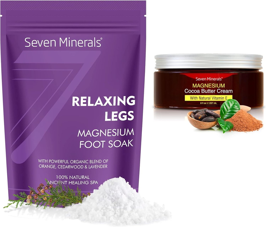 Seven Minerals Avslappende Ben Magnesium Flakes & Natural Cream
