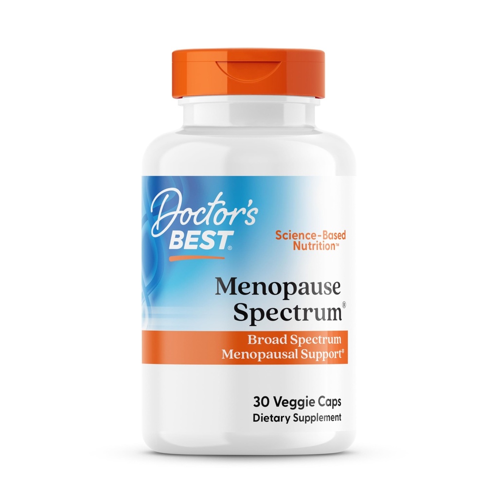 Legens beste Menopause Spectrum med EstroG-100, Ikke-GMO, Vegansk, Glutenfri, Soya Gratis, Vegggie Caps, 30 greve