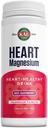KAL hjerte Magnesium Drikk Blande, Rød bringebær Magnesium Taurate pulver hjerte helse kosttilskudd for inflammasjon, sukker gratis, Vegansk, 100 serveringer, 15,7 oz