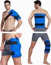 Koo-Care store fleksible Gel Ice Pack & Wrap med stropper for varm kald terapi - smertelindring for skulder rotator mansjetter, tilbake, Hip, Knee erstatning kirurgi, Shin Splint skader Reusable - 11" x 14"