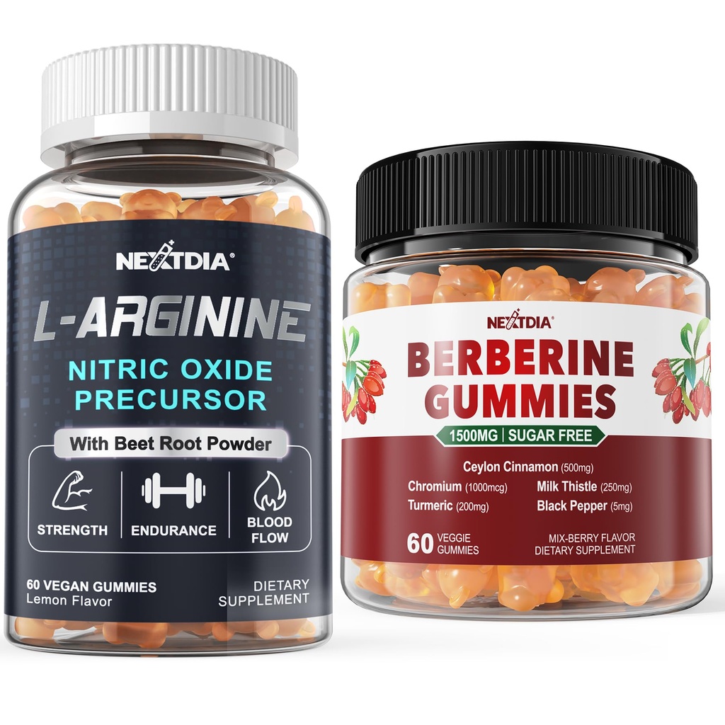L arginnine gummi + Berberine Supplement 1500mg