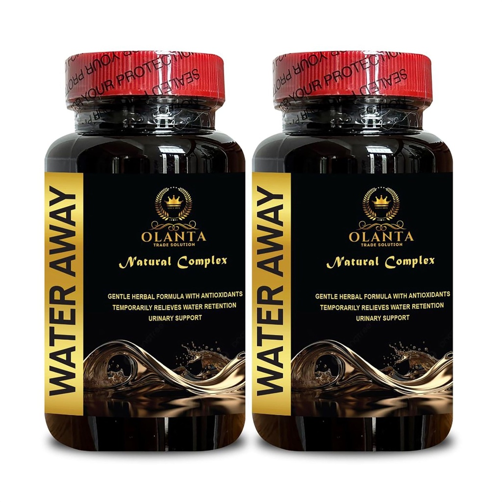 Vann borte Supplement - Njurstøtte, Ultra naturlig vann ut piller, Diuretikk for vanntetthet og balanse støtte, Pomegranat, Turmeric - 2 flaske 120 kapsler
